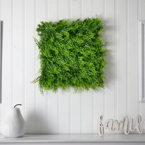 20" Lush Mediterranean Fern Wall Panel {5}