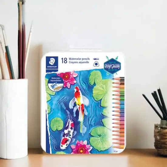 Staedtler&reg; 18 Color Triangular Watercolor Pencils {3}