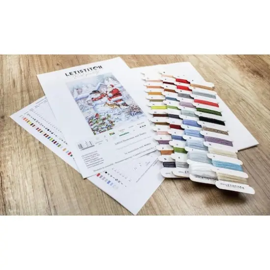 Letistitch Snowman And Santa Counted Cross Stitch Kit {12}