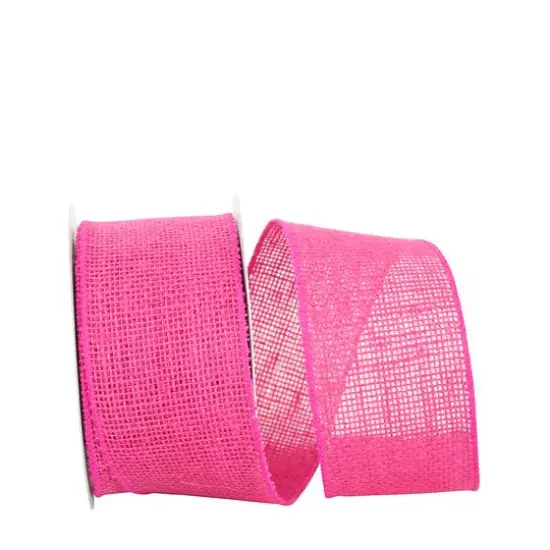 JAM Paper 2.5" x 10yd. Wired Burlap Ribbon Orange {2}