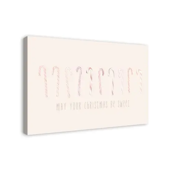May Your Christmases Be Sweet Canvas Wall Art {3}
