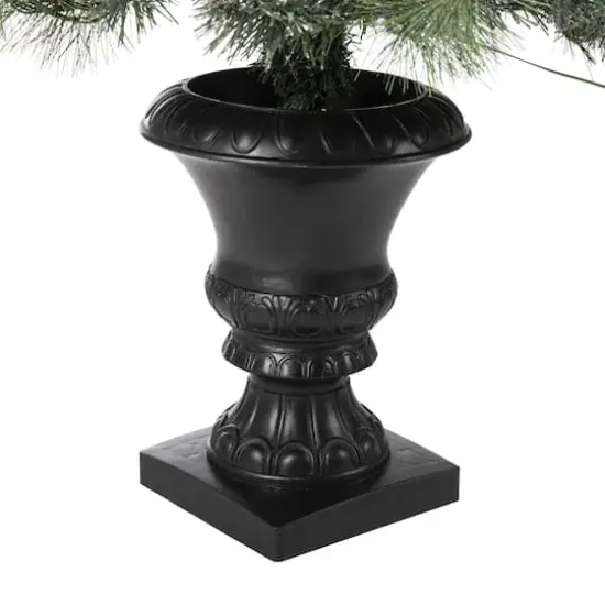 4ft. Pre-Lit Flocked Pinecones & Berries Christmas Tree with Warm White Lights {5}