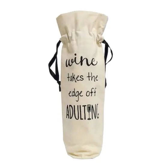 Personality Case&trade; Adulting Canvas Wine Bag {1}
