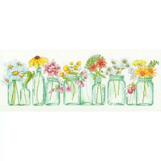 Dimensions Mason Jar Lineup Counted Cross Stitch Kit {3}