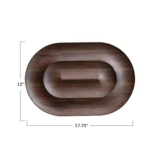 Hello Honey Mango Wood Chip and Dip, Walnut Finish {5}