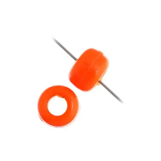 John Bead 9mm Opaque Plastic Pony Beads, 1,000ct. Orange {4}