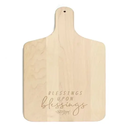 Blessings Upon Blessings Maple Paddle Cutting Board {1}
