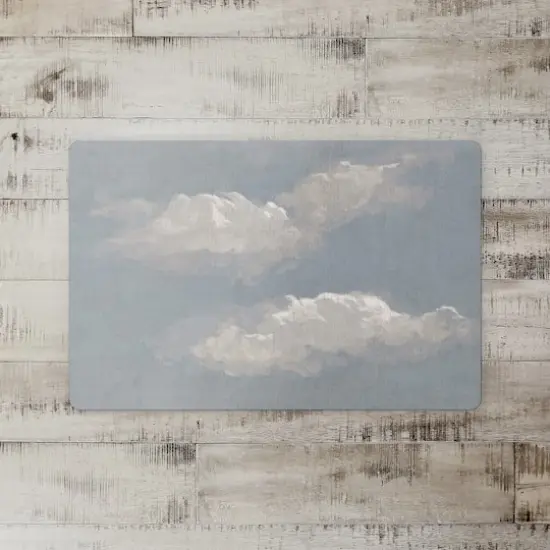 18" x 27" Blue & White Clouds Floor Mat {3}