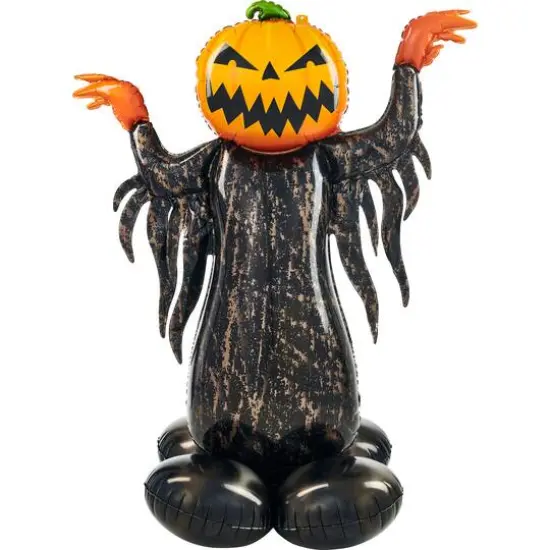 53" AirLoonz&reg; Pumpkin Head Ghost Foil Balloon {1}