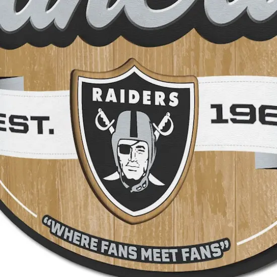NFL Fan Cave Sign Las Vegas Raiders {5}