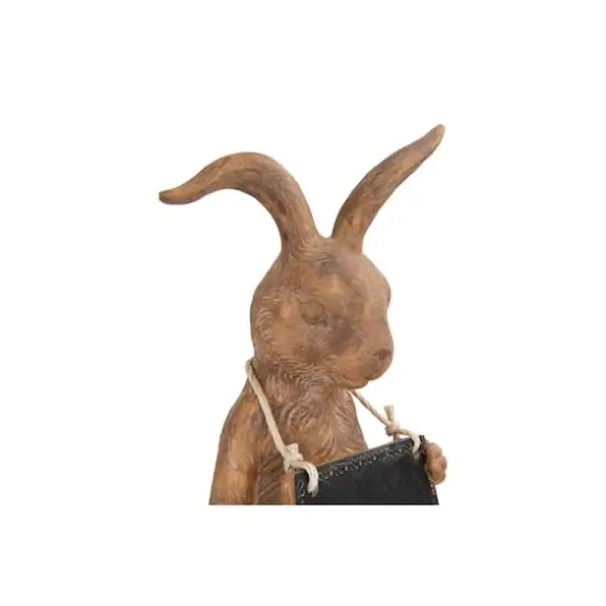 Hello Honey&reg; Rabbit Figurine Holding Working Chalkboard {5}