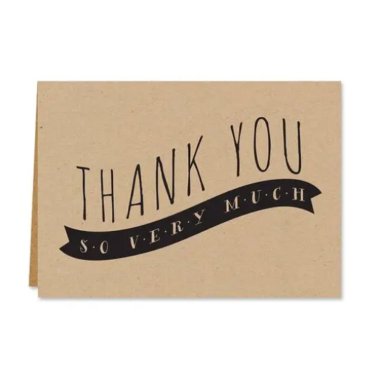 Hortense B. Hewitt Co. Kraft Thank You Cards {5}