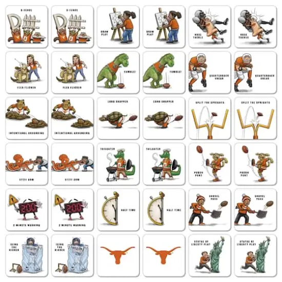 College Team Licensed Memory Match Game Texas Longhorns {4}