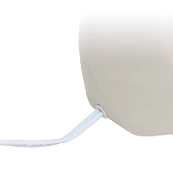 Simple Designs 10.6" Geometric Concrete Lamp White {8}