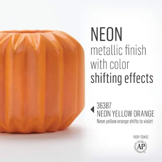 FolkArt ® Color Shift Blacklight™ Acrylic Paint 36387 Neon Yellow Orange {5}