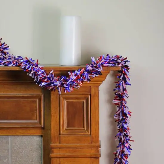 25ft. July 4th Wide Cut Unlit Garland  {3}