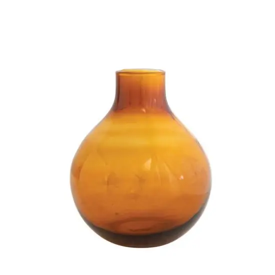 Hello Honey® Bloomingville 7.5" Amber Minimalist Glass Vase {1}