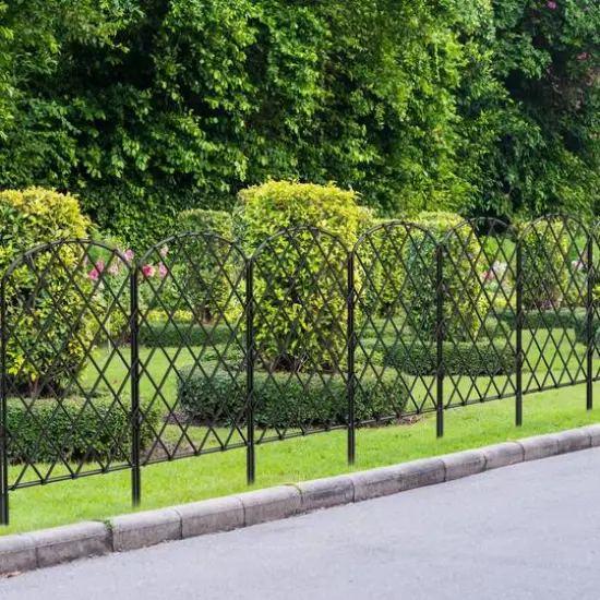 NEX&trade; Metal Rhombic Pet Guard & Garden Stake Fence, 10ct. {7}