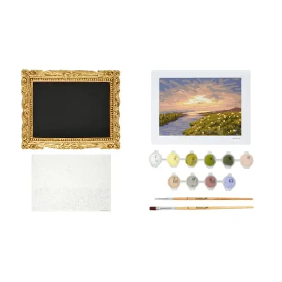 Sunset Field Paint-by-Number Framed Mini Kit by Artist's Loft® {3}