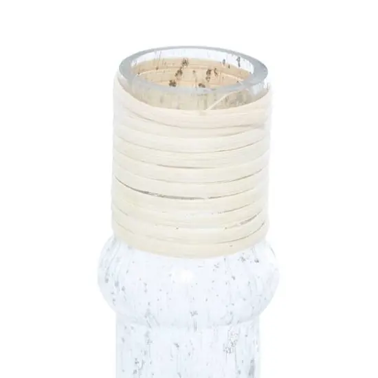 16" Clear Glass Coastal Vase {5}