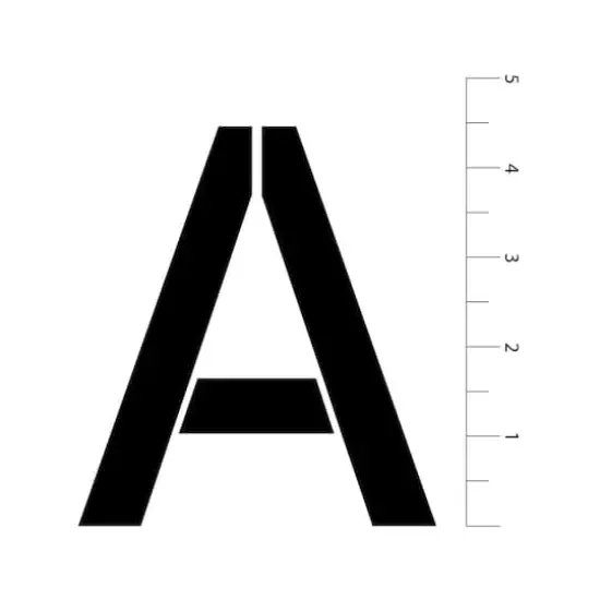 4.5" Classic Caps Alphabet Stencils by Craft Smart&reg; {4}