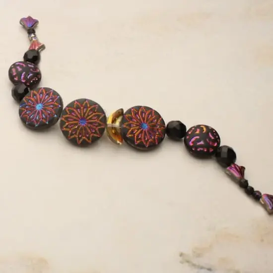 Metallic Sunburst Czech Glass Bead Mix by Bead Landing&trade; {6}