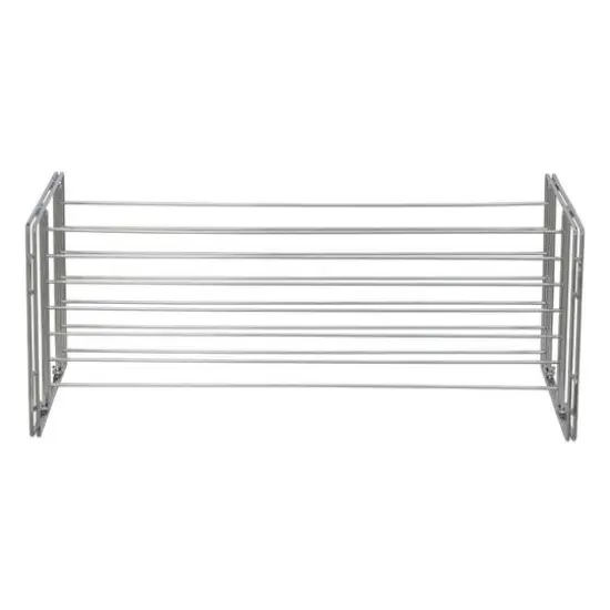 Household Essentials Stackable 2-Tier Metal Shoe Rack {6}