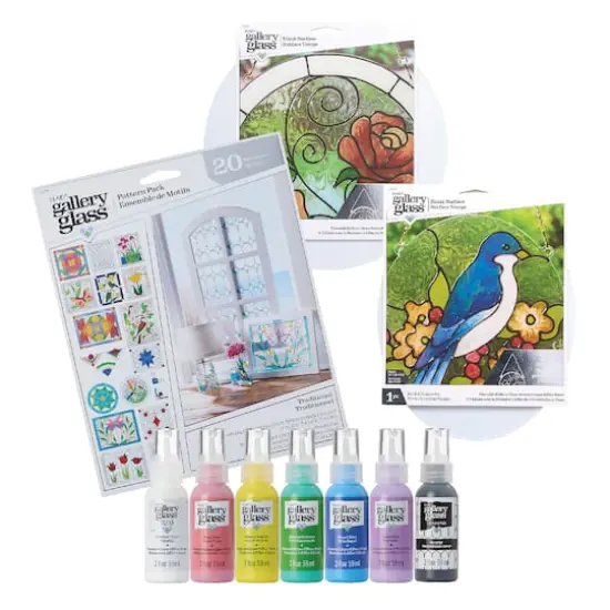 Plaid® Gallery Glass® 10 Piece Stained Glass Painting Starter Kit {1}