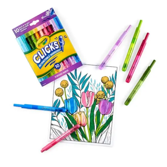 Crayola&reg; Washable CLICKS Bold/Brignt Retractable Markers {3}