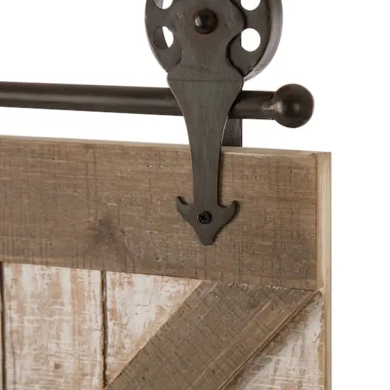 Glitzhome&reg; 35.25" Farmhouse Wooden Barn Door {6}