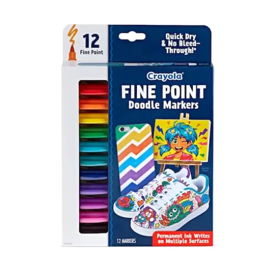 Crayola&reg; Fine Point Doodle Markers, 12ct. {1}