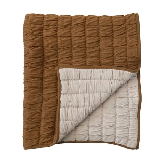 Hello Honey&reg; Brown Reversible Quilted Baby Blanket {7}