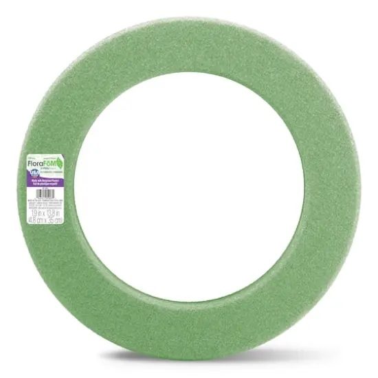FloraCraft&reg; FloraFōM&reg; 13.75" Green Foam Wreath {1}