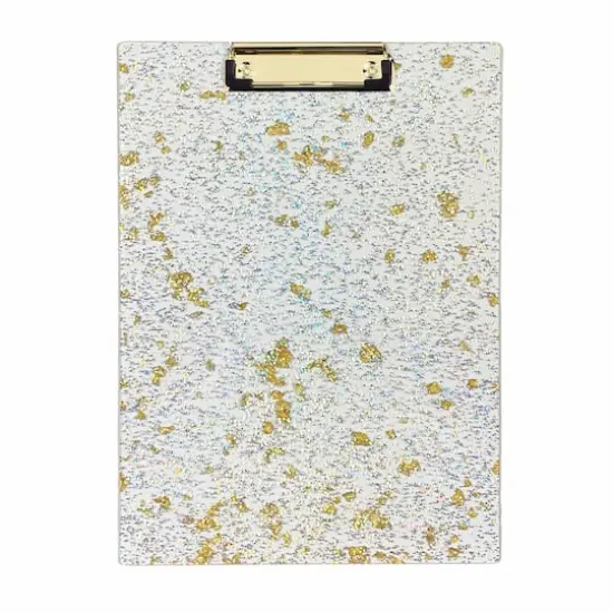 Steel Mill & Co.&reg; Gold Glitter Clipboard {1}
