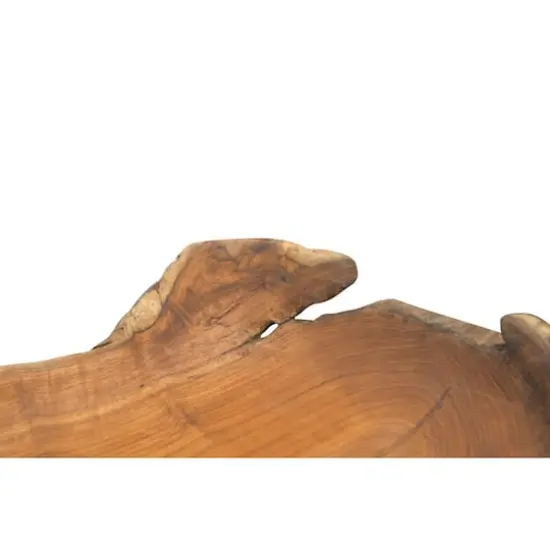 Hello Honey&reg; 19.5" Decorative Hand-Carved Teakwood Bowl {6}