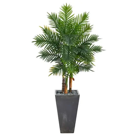 5.5ft. Real Touch Areca Palm Tree in Cement Planter {1}