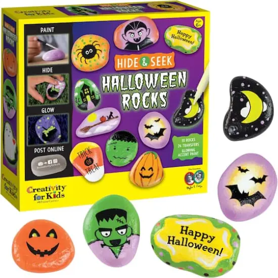 Creativity for Kids&reg; Hide & Seek Halloween Rocks {1}