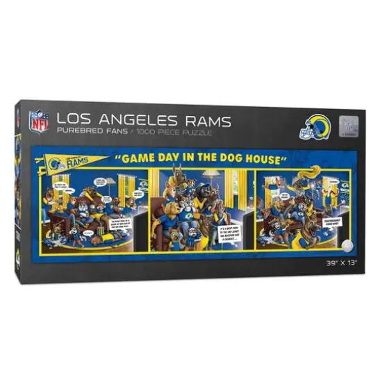 NFL Game Day in the Dog House 1,000 Piece Puzzle Los Angeles Rams {1}