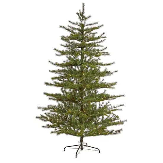 7ft. Pre-Lit Vancouver Mountain Pine Artificial Christmas Tree with Clear Lights {1}