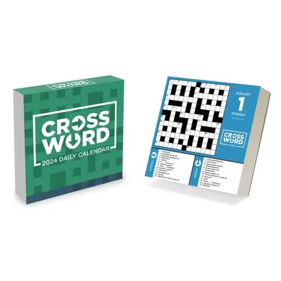 TF Publishing 2024 Crossword Puzzles Daily Desktop Calendar {1}