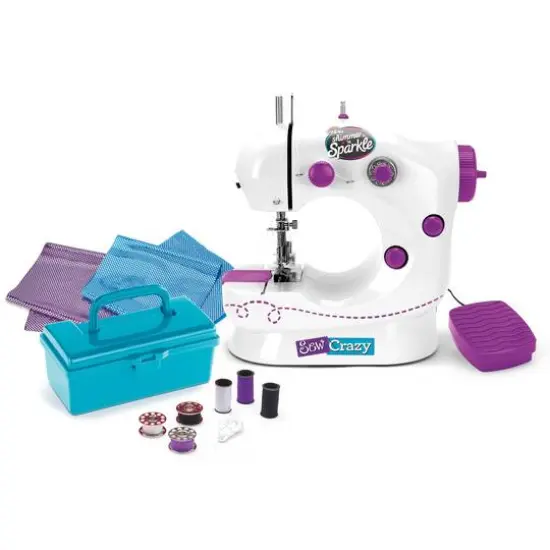 Cra-Z-Art Shimmer 'n Sparkle Sew Crazy Sewing Machine Craft Kit {3}