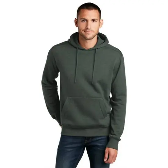 District&reg; Perfect Weight&reg; Fleece Hoodie Heathered Forest Green {4}
