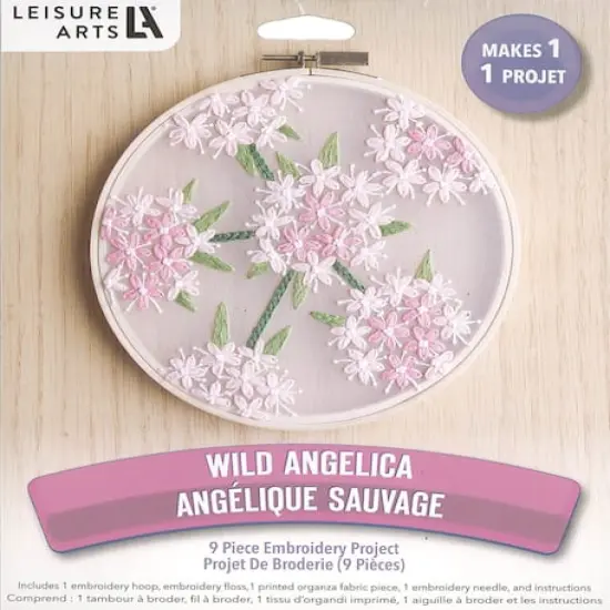Leisure Arts&reg; 6" Wild Angelica Embroidery Kit {1}