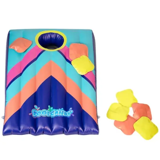 3.5ft. PoolCandy Floating Inflatable Cornhole Toss Game {1}