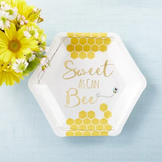 Kate Aspen&reg; 7" Sweet As Can Bee Paper Plates, 32ct. {3}
