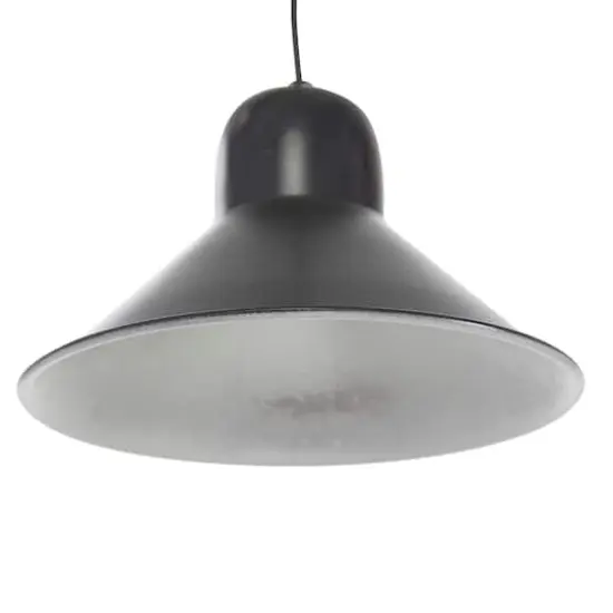 34" Black Metal Industrial Table Lamp {4}