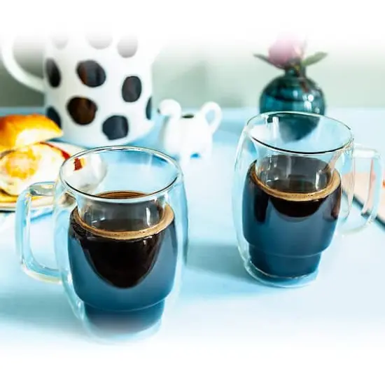 JoyJolt&reg; Cadus Double Wall Coffee Glasses, 4ct. {5}