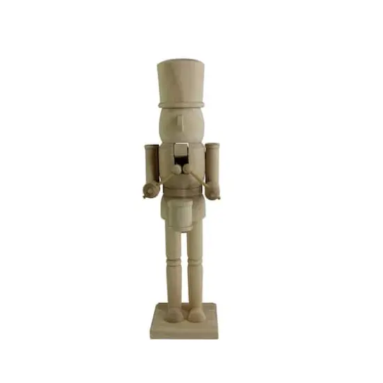 14" Drummer DIY Pinewood Nutcracker by Make Market&reg; {1}