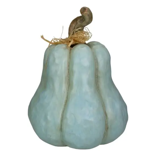 12" Blue Gourd Fall Harvest Tabletop Decoration {4}