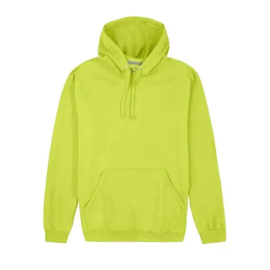 Fruit of the Loom Eversoft Fleece Pullover HoodieSafety Green {1}